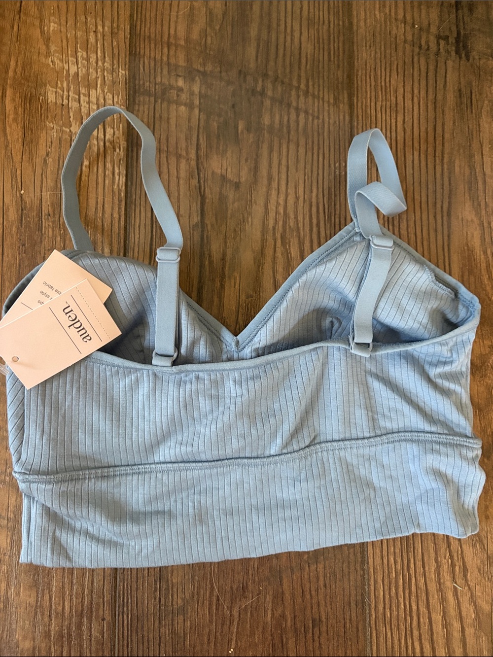 Bundle of 4 Soft Ribbed Light Blue Bralette — Comfortable Everyday Support - Picture 7 of 7